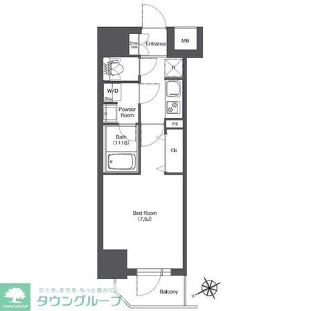 BPRレジデンス門前仲町の物件間取画像